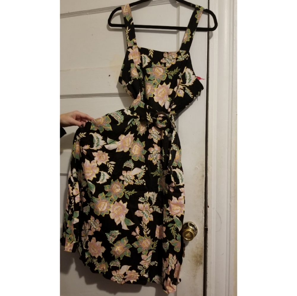 Black Floral Summer Dress